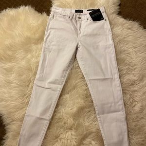 White Raw Hem Banana Republic Jeans